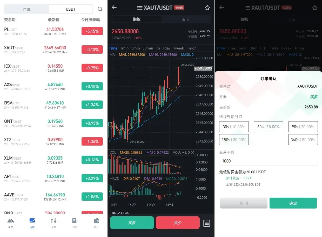 二开版海外交易所系统/币币期权杠杆交易/锁仓认购/合约插针