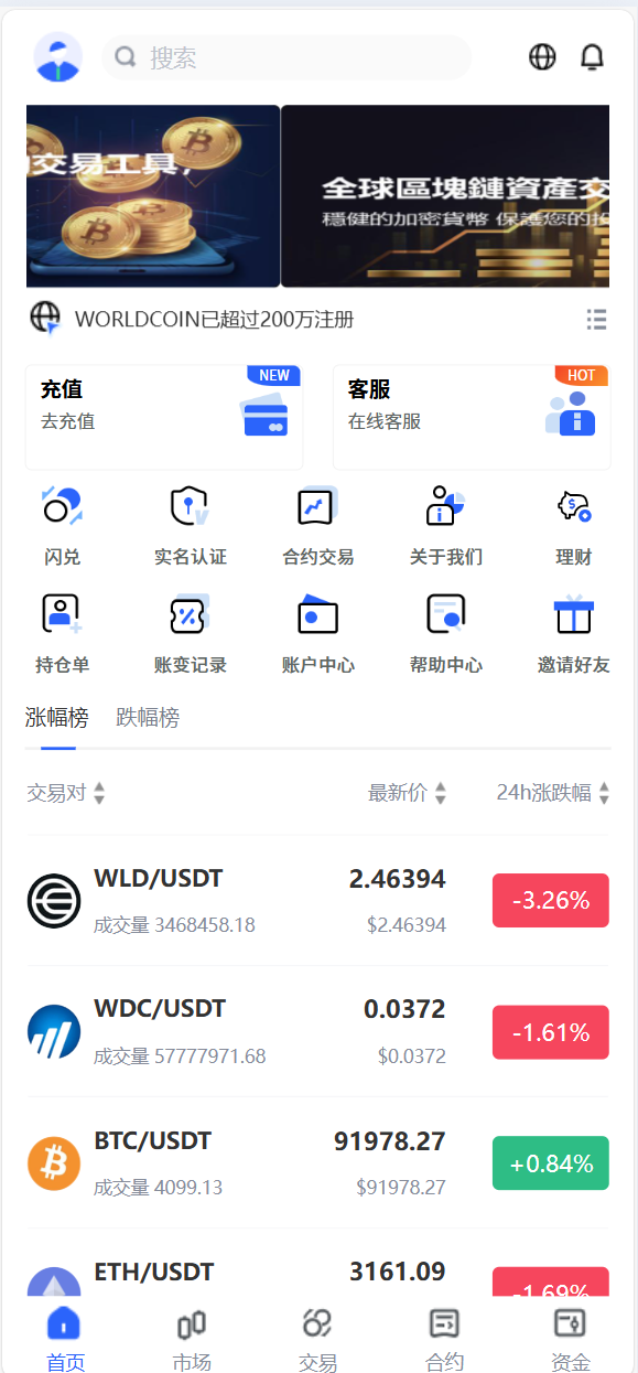 海外数字货币交易所源码|Java 后端 + Vue 前端|支持代理、永续合约、多语言
