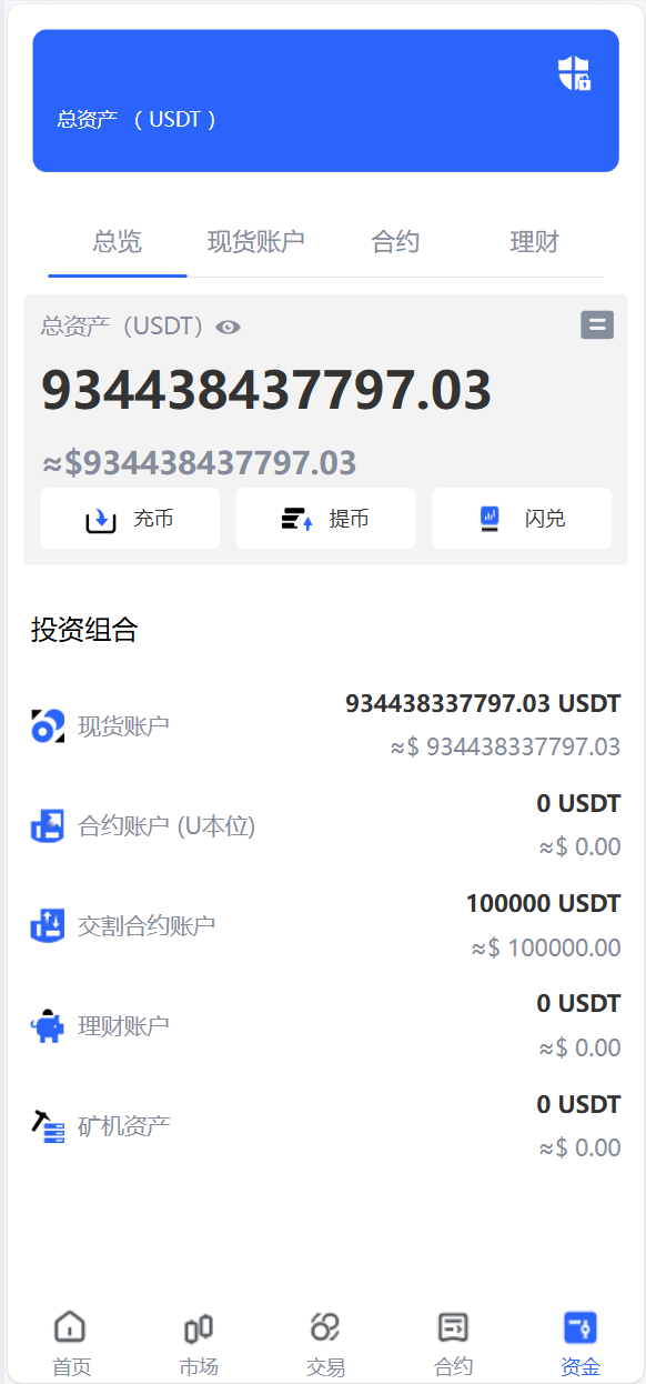 海外数字货币交易所源码|Java 后端 + Vue 前端|支持代理、永续合约、多语言