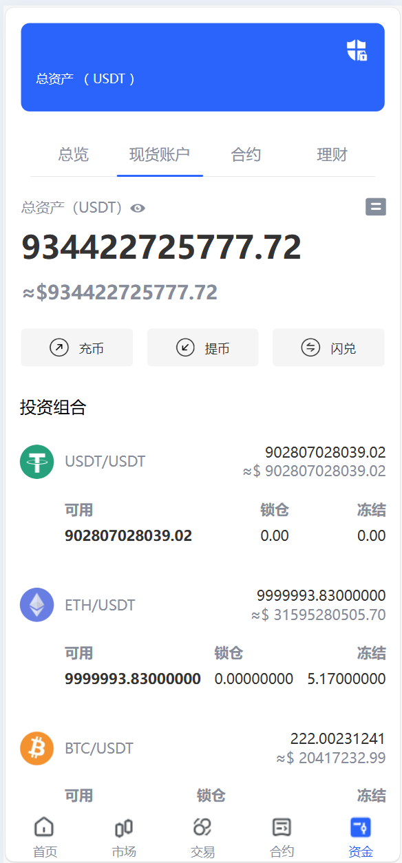 海外数字货币交易所源码|Java 后端 + Vue 前端|支持代理、永续合约、多语言